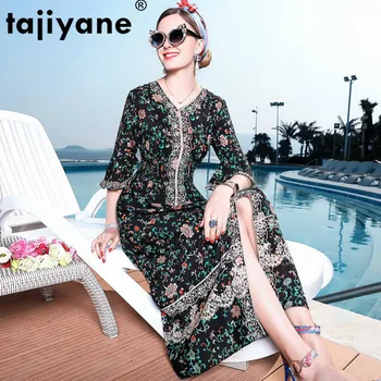 

Beach Party Dress Korean Elegant Women's Dresses 100% Real Pure Silk Dress Sexy Summer Dress Women Clothes 2020 Vestidos ZT2457