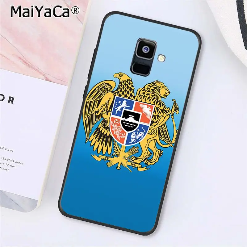 MaiYaCa Армении Албании флаг России эмблема чехол для телефона для samsung Galaxy A7 A8 A6 плюс A750 A9 A50 A70 A20 A30 A40 - Цвет: A6