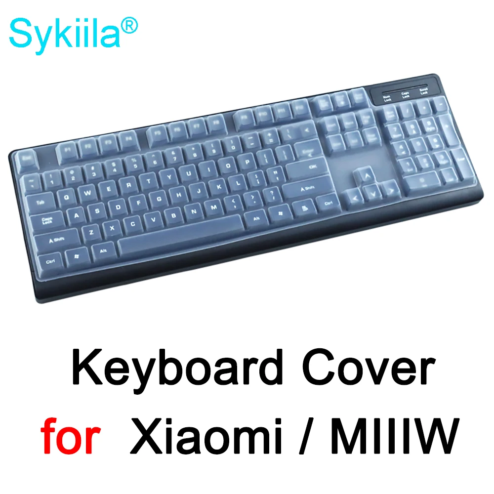 

Keyboard Cover for MIIIW 600K HZJP01YM QZJP01YM Gaming for Cherry Mechanical 104 Clear Transparent Silicone TPU Protector Skin