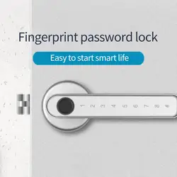 Mais novo inteligente fechadura da porta de impressão digital + senha app várias maneiras de desbloquear tt bloqueio app keyless impressão digital fechadura da porta de segurança em casa