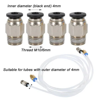 

For 3D Printer Guide Tube set Accessories Parts For Printer PTFE PC4-M6