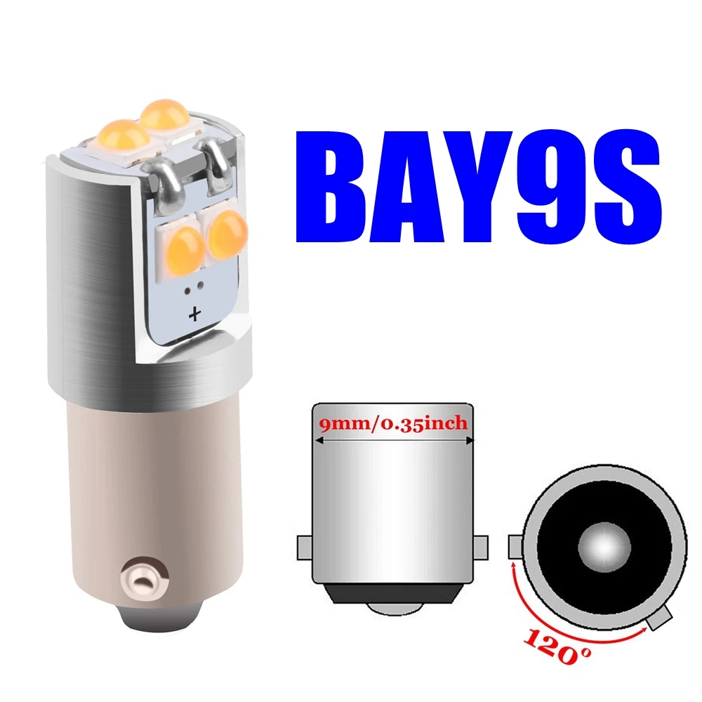 2 шт., H21W BAY9S 64136, супер яркий светодиодный светильник заднего хода для автомобиля, задний противотуманный фонарь, сигнал поворота, Автоматическое чтение, купольная лампа, красный, белый, янтарный