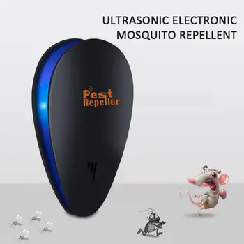 

Pest Repeller Mosquito Repellent Water Drop Shape Ultrasonic Insect Mouse Plug in 2020 Upgraded Anti-Mosquito Device