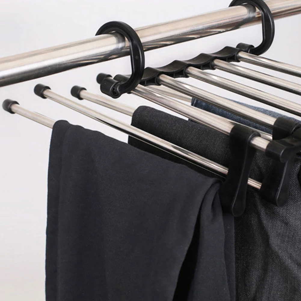 Регулируемый органайзер для джинсов, шарф, одежда с поясом, брюки, вешалка для шкафа, галстук, вешалка для брюк, несколько слоев