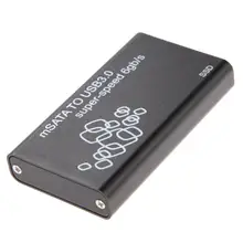 Мини mSATA к USB 3,0 SSD жесткий диск коробка внешний защитный корпус с кабелем