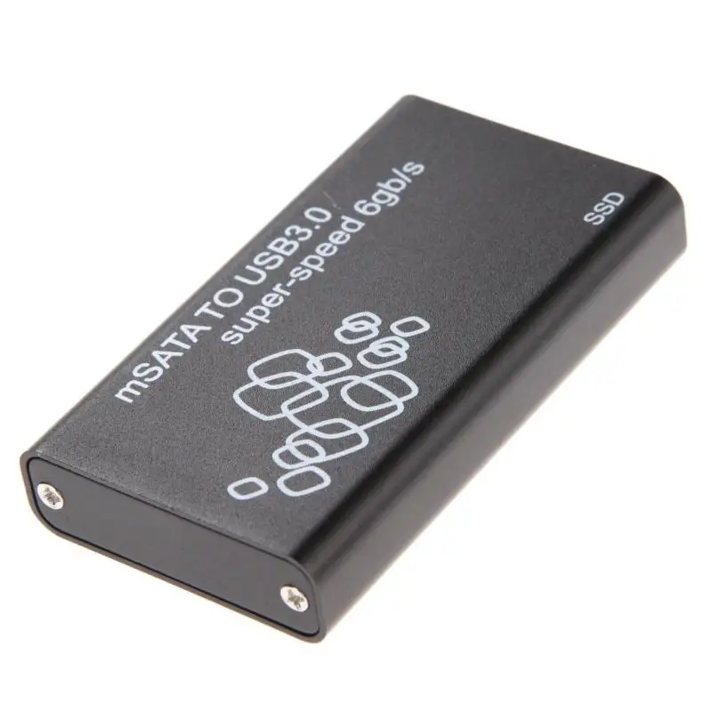 Mini mSATA to USB 3.0 SSD Hard Disk Box External Enclosure Case with Cable | Электроника