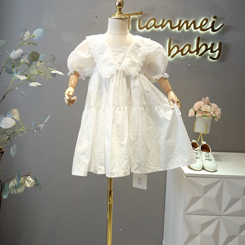 Baby Girl 2020 Summer White Dress For Kids Ruflles Party Dresses Girls Dance Tutu Children Clothing vestidos | Детская одежда и