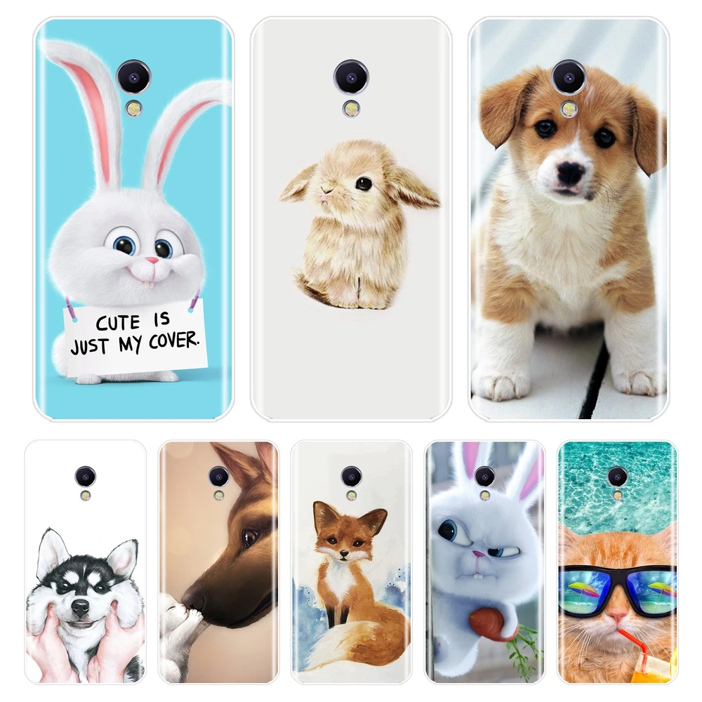 Soft TPU Case For Meizu M6 M6S M6T M5 M5S M5C M3S M3 M2 Cute Animal Silicone Back Cover Note Phone |