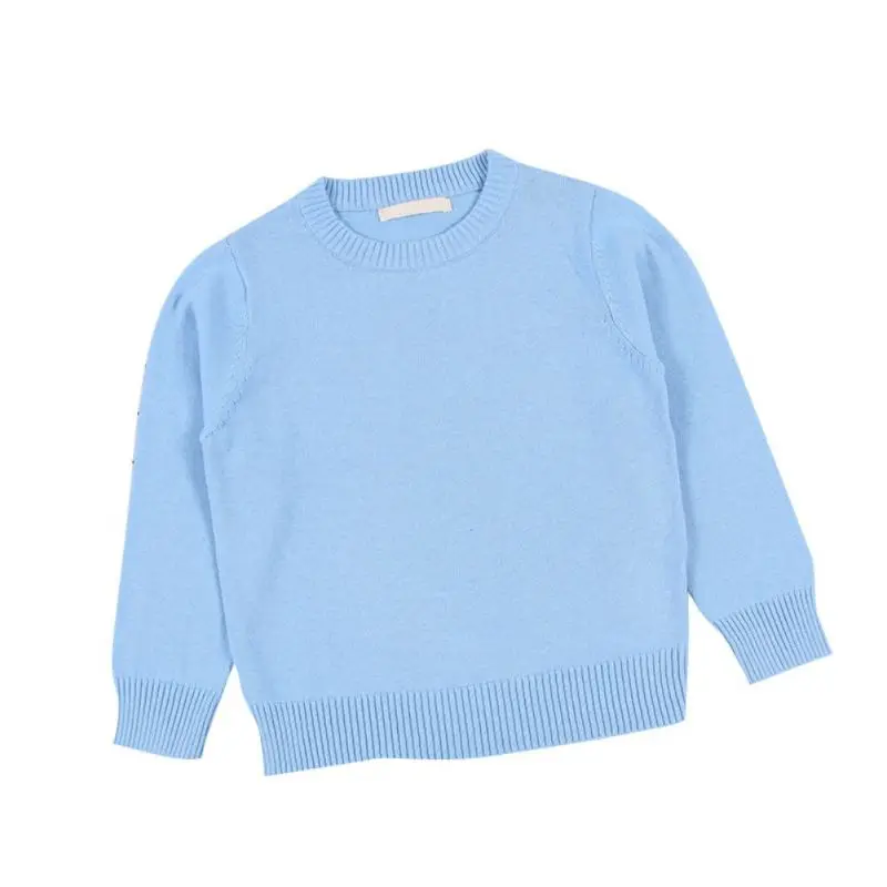 Осеннее пальто для маленьких девочек Хлопковый вязаный свитер детская одежда мягкие модные свитера с длинными рукавами для маленьких мальчиков