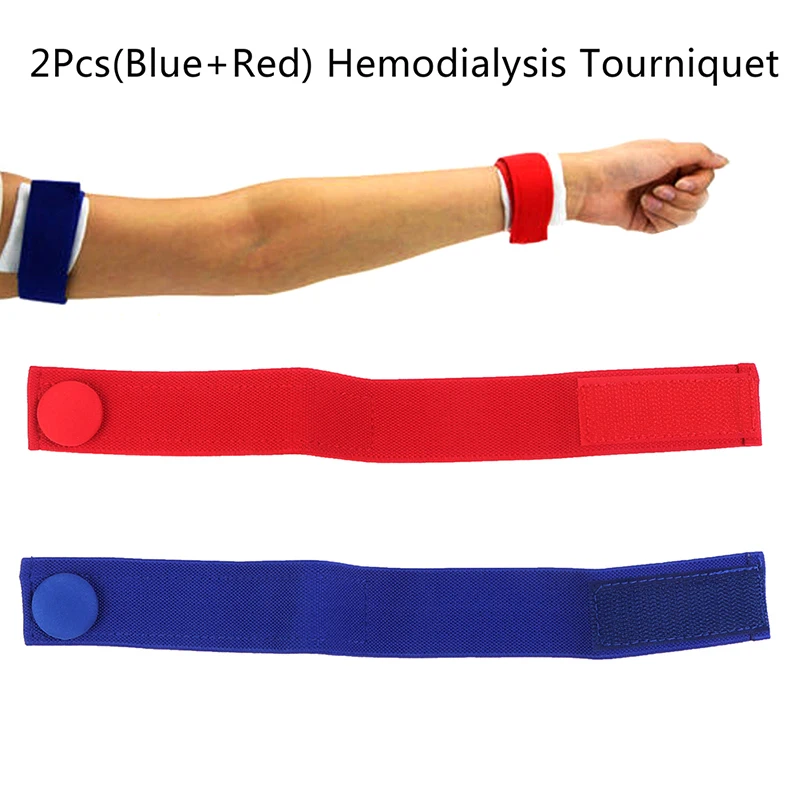 Dialysis Plus Flexible Venous Hemostatic Buckle Strap 2Pcs Medical Hemodialysis Tourniquet Nursing-specific tourniquet kit tactical tourniquet