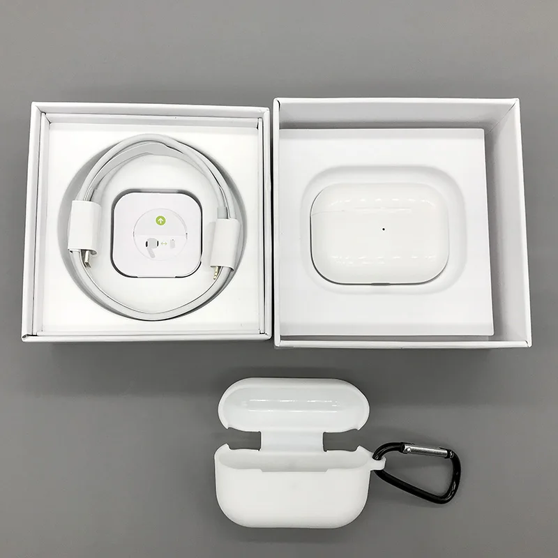 TWS 1: 1 Copy Air Pro 3 беспроводные Bluetooth наушники смарт-датчик Шумоподавления bluetooth наушники стерео наушники с - Цвет: CBX006-White Case