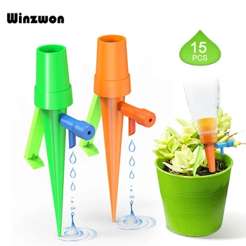 

15Pcs/lot Automatic Plant Watering Spikes Kits Greenhouse Garden Self Watering Auto Drip Irrigation System With Release Control