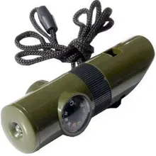 Qihe свисток Многофункциональный на открытом воздухе Выживание свисток 7-в-1 свисток спасения свисток SOS аварийный принадлежности