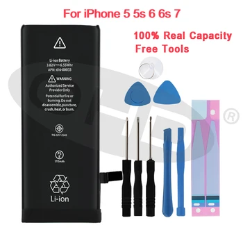 

100% Newest Lithium Battery For Apple iPhone 6S 6 7 5S 5 Replacement Mobile Batteries For iphone 5 5s 6 s Internal Phone Bateria