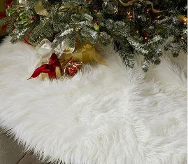 1 шт., креативные белые плюшевые юбки для рождественской елки, меховой ковер, Рождественское украшение, Новогодний Декор для дома, для улицы, вечерние юбки для мероприятий - Color: 894578