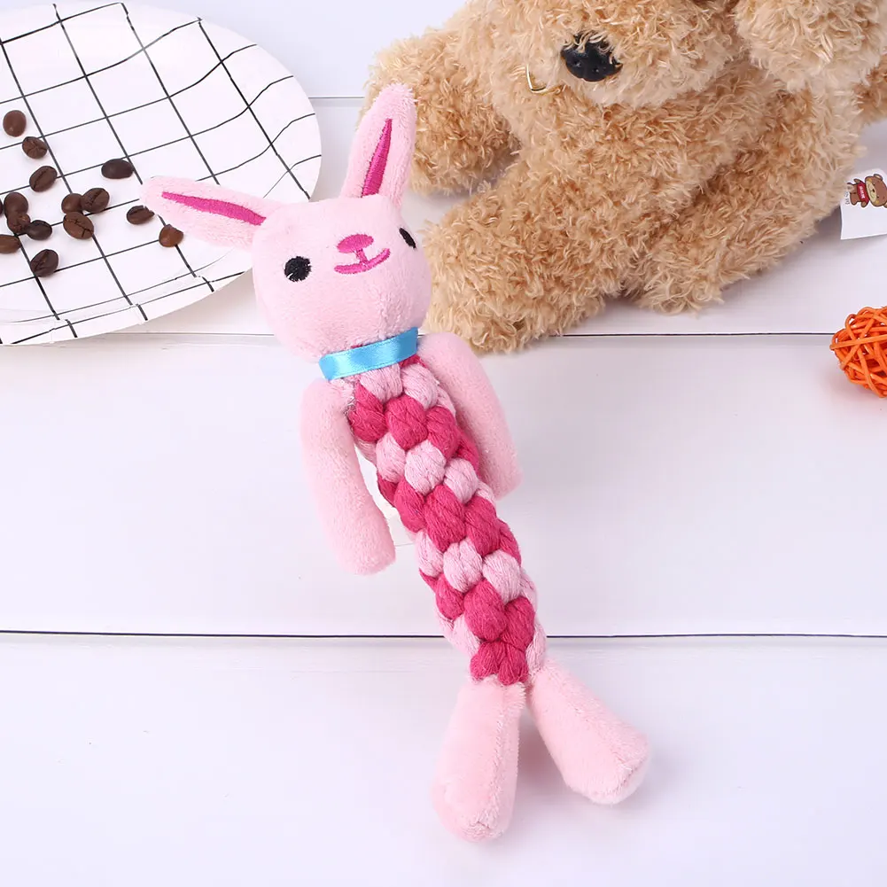 Собака зубы моляры укус Pet жевательная игрушка Измельчить зубы игрушка хлопковая веревка уход за зубами милый