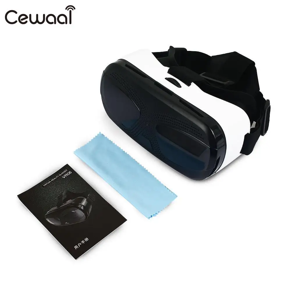 VR виртуальной реальности 3D VR очки Смарт очки гарнитура стерео Поддержка 360 ° Панорама для 3,5-6,0 дюймов смартфон