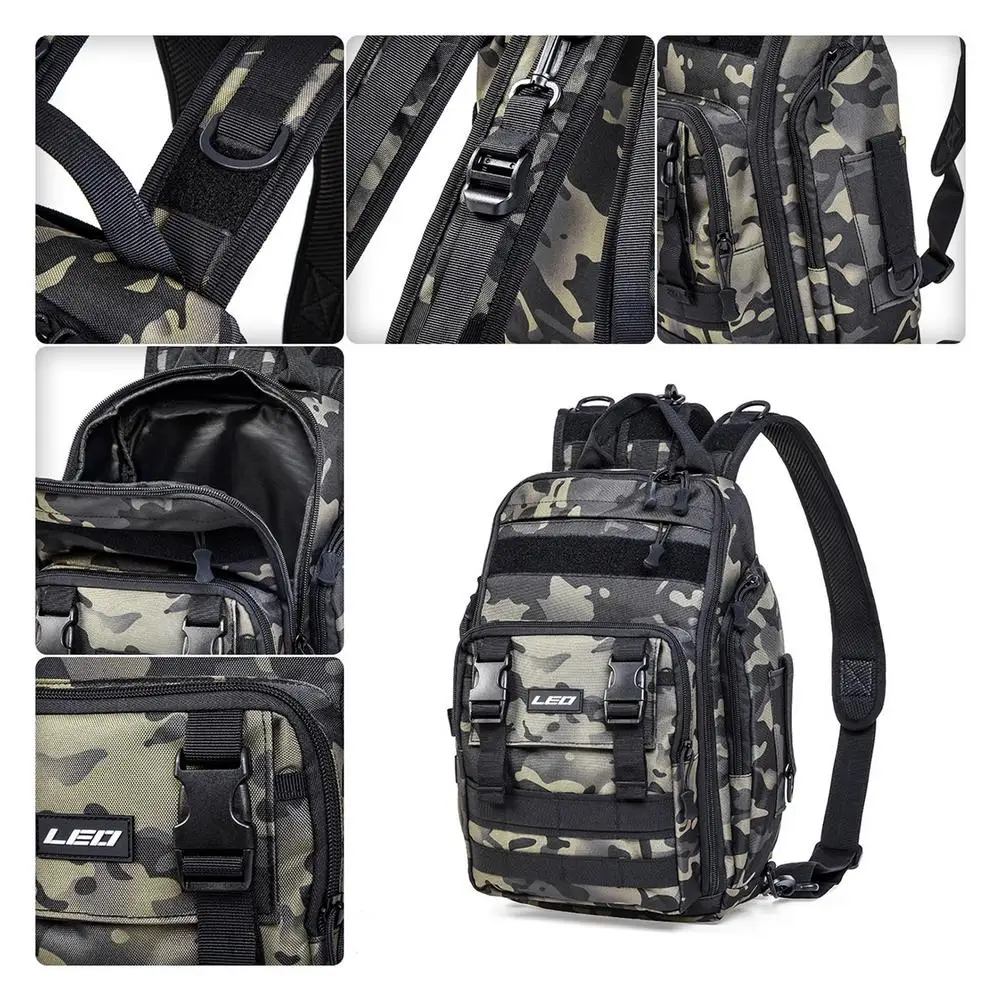 Double Single Shoulder Backpack Fishing Tackle Backpack Large Waterproof  Camouflage Storage Bag With Protective Rain Cover - AliExpress