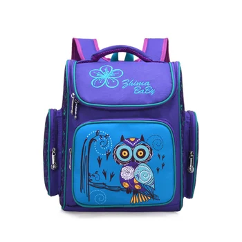 

Children school bags russia style elementary school backpack for girls flower book bag animal print schoolbag kids gift