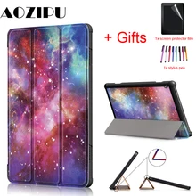 Тонкий чехол для lenovo Tab M10 TB-X605F TB X605F TB-X505F 10," чехол с магнитной подставкой из искусственной кожи чехол для планшета lenovo Tab M10
