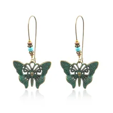 Винтажные богемные этнические массивные серьги для женщин и девочек, античные серьги-подвески ювелирные изделия, аксессуары 1E1181