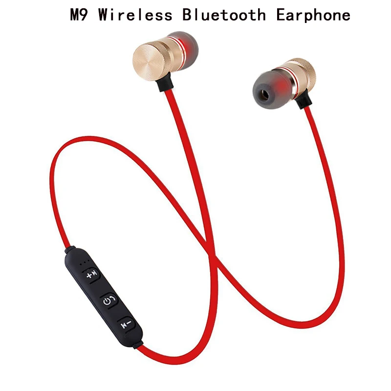 Bluetooth Earphone S8 беспроводные магнитные Bluetooth наушники Беспроводные спортивные наушники стерео Бас Наушники для прослушивания музыки с микрофоном гарнитура для xiaomi iphone - Цвет: Bluetooth Earphone