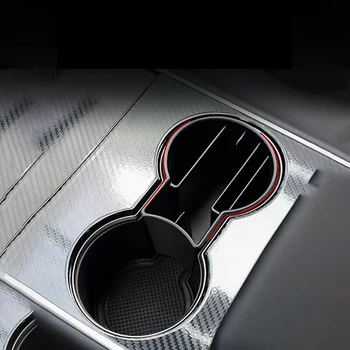 

Center Console Phone Mount Direct Fit Hot Drinks Decoration Expander Replacement Card Slot Car Cup Holder For Tesla Model 3