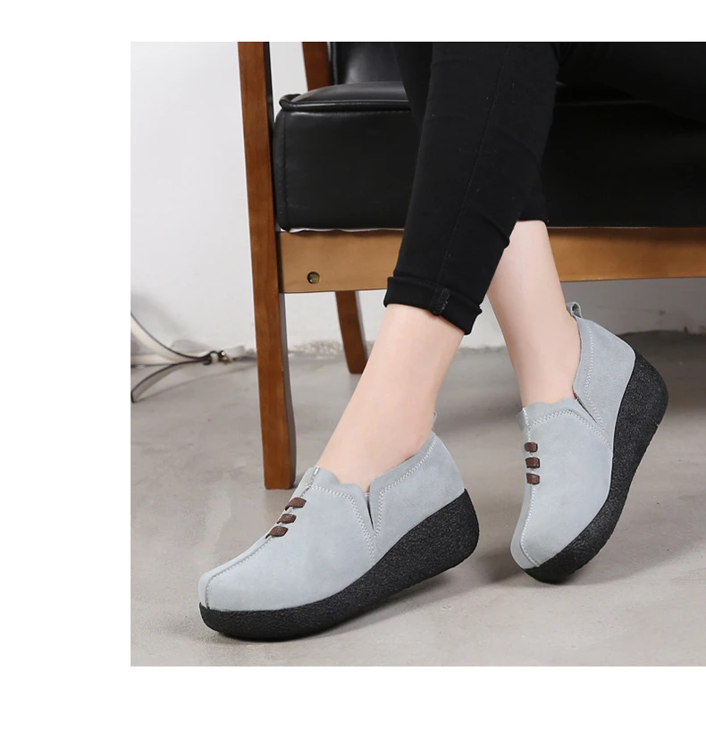 Feminino Plataforma Flats Slip On Plus Size Coreano 42 43 LLX-3022