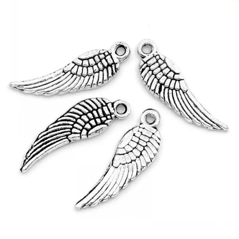 DoreenBeads 50 шт. тибетский серебряный Tercel крыло Подвески Pendants5* 17 мм