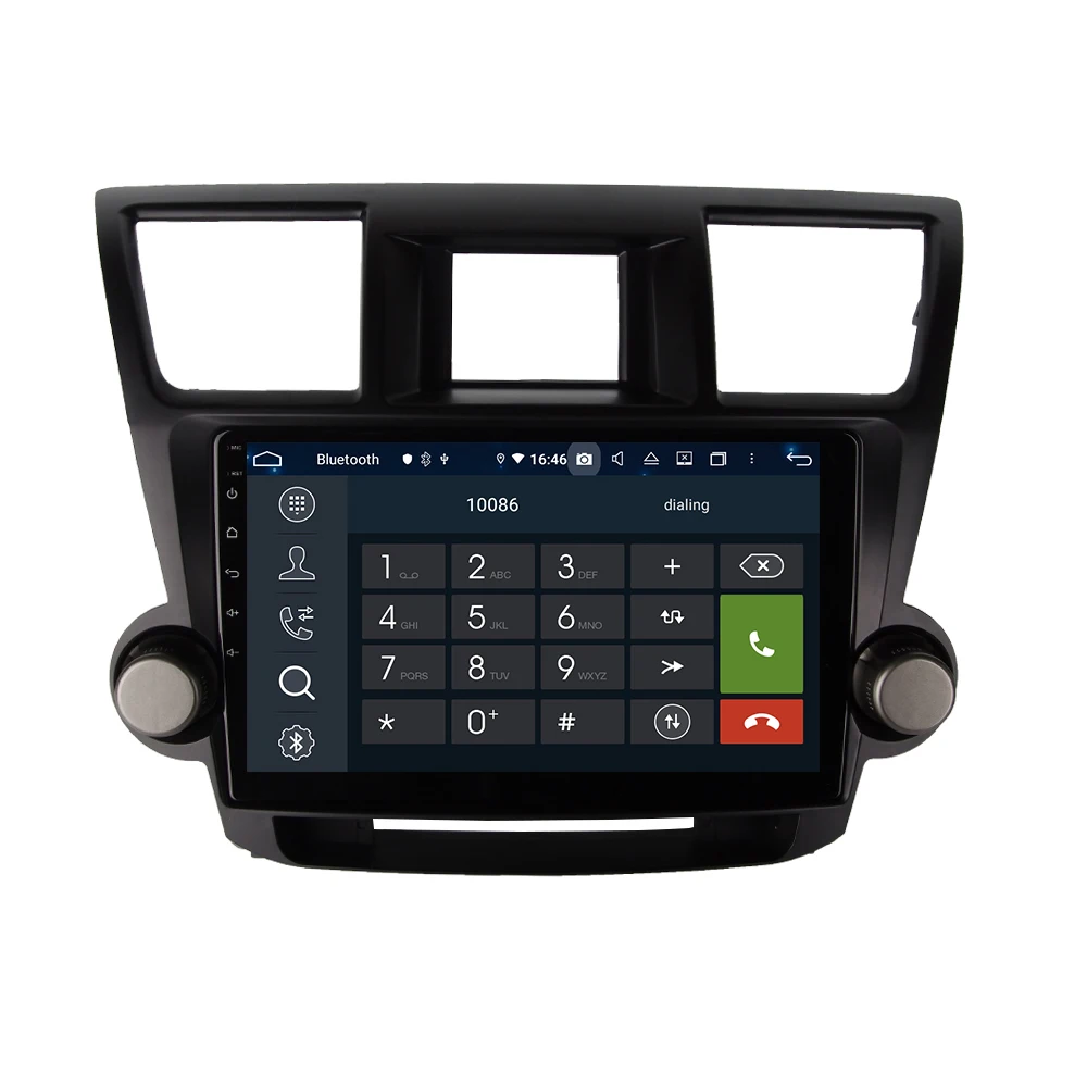 " Android 9,0 автомобильный мультимедийный плеер стерео для Toyota HIGHLANDER 2008-навигационное головное устройство радио DSP 2.5D+ ips