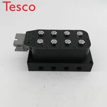 Best Offers Pneumatic shock absorber 1/4" AA-VU4 8-corner valve unit , Air suspension solenoid valve block With 5m Cable plug and controller