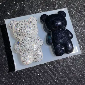 

Cute Bear Pendant Resin Casting Mold Animals Bear Keychain Resin Mold Jewelry Making Tools