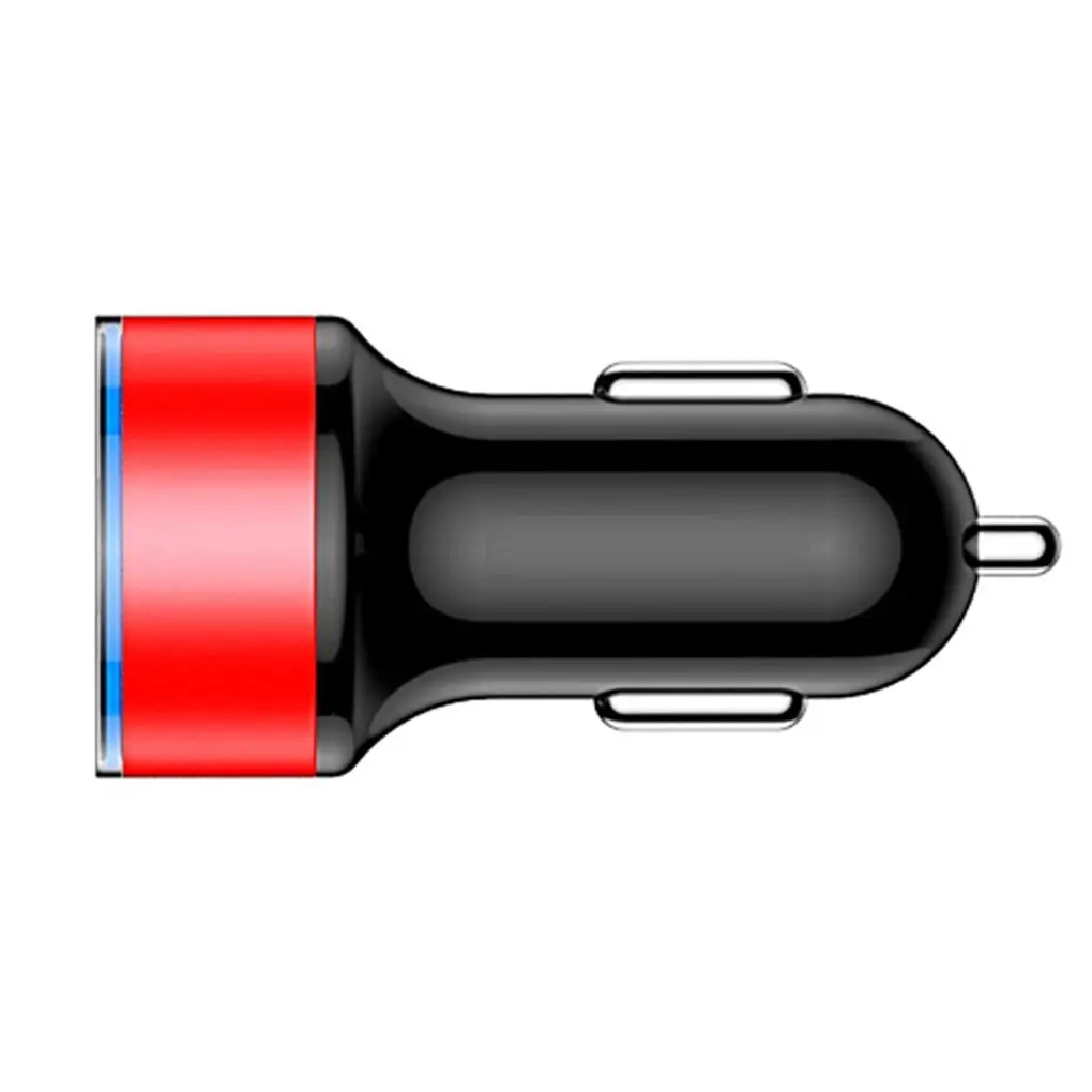 Двойной USB порт автомобиля Быстрый портативный алюминиевый зарядное устройство из алюминиевого сплава прикуривателя 3.1A 5V адаптер светодиодный дисплей