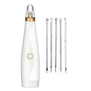 

Travel Stainless Steel Portable Facial Skin Care Electric Reusable Home Blackhead Cleaner Set Machine Acne Remove Effective