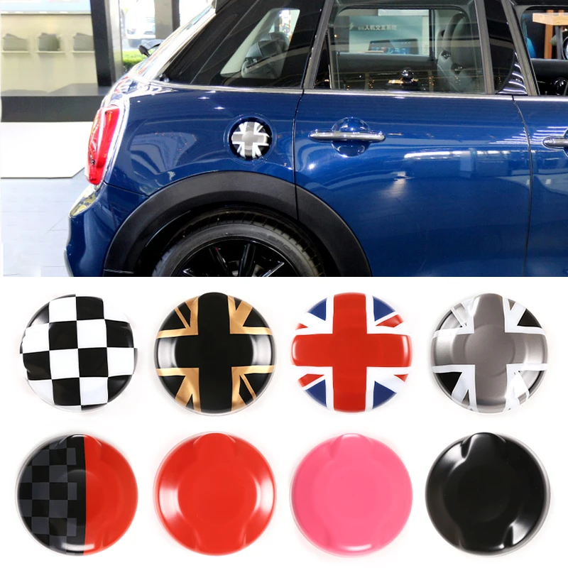 ABS Carbon Fiber Car Oil Fuel Tank Cap Decorative Shell Sticker Cover Decals For MINI Cooper F54 F55 F56 2014-2017 Styling | Автомобили и