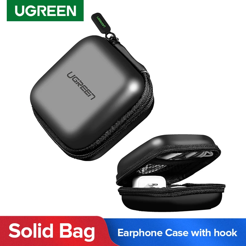 Чехол Ugreen для наушников жесткий чехол с USB-кабелем Airpods амбушюры беспроводных