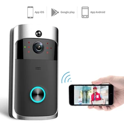 Inteligente ip vídeo porteiro wi fi telefone da porta de vídeo campainha da porta campainha câmera para apartamentos ir alarme sem fio câmera segurança