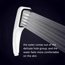 300 Holes Shower Head ABS Plastic Bathroom Shower Water Saving Bathing Water Nozzle Household Dropping