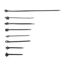 

mtsooning 30Pcs Car Cable Fastening Bundled Wire Zip Ties Self Locking Band Tie Fixed Push Mount Wires Tie