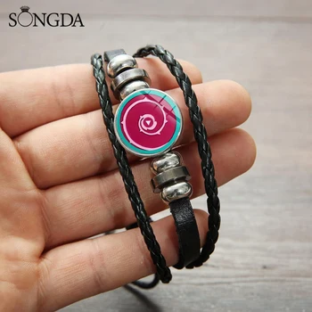 

Fashion Bracelets Woman 2019 Cute Cartoon Steven Universe Invincible Shield Glass Photo Dome Multilayer Wristband Gifts