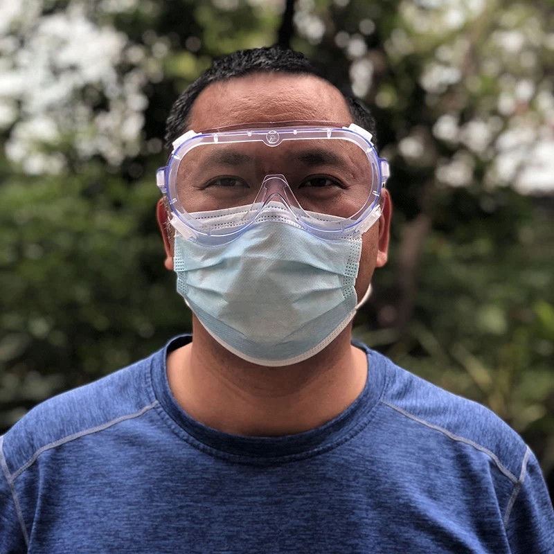 

4 Pairs Transparent Safety Goggles Anti-Splash Impact-Resistant Work Safety Anti-Fog Sand-Proof Riding Anti-Shock Protective Gla