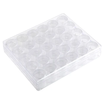 

New 30 Grids Diamond Embroidery Storage Box Painting Accessories Box Cases Jewelry Transparent