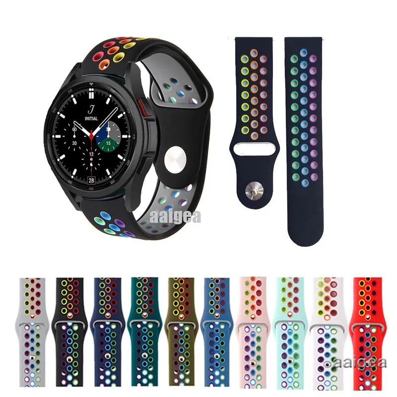 Ремешок силиконовый спортивный для Samsung Gear Sport S4 сменный классический браслет