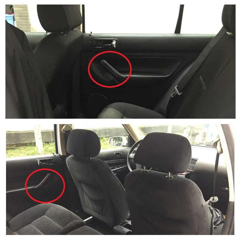 Интерьер автомобиля черный Задний левый пассажирский боковой двери тяга поручень с отделкой крышки аксессуары для Golf Bora 4 MK4 1J0 867 171 A