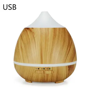 

250ml 5V USB Aromatherapy Essential Oil Diffuser Wood Grain Ultrasonic Cool Mist