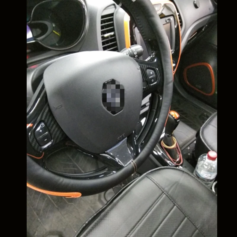 Для Renault Captur 2013 2016 высококачественные кнопки рулевого колеса из углеродного