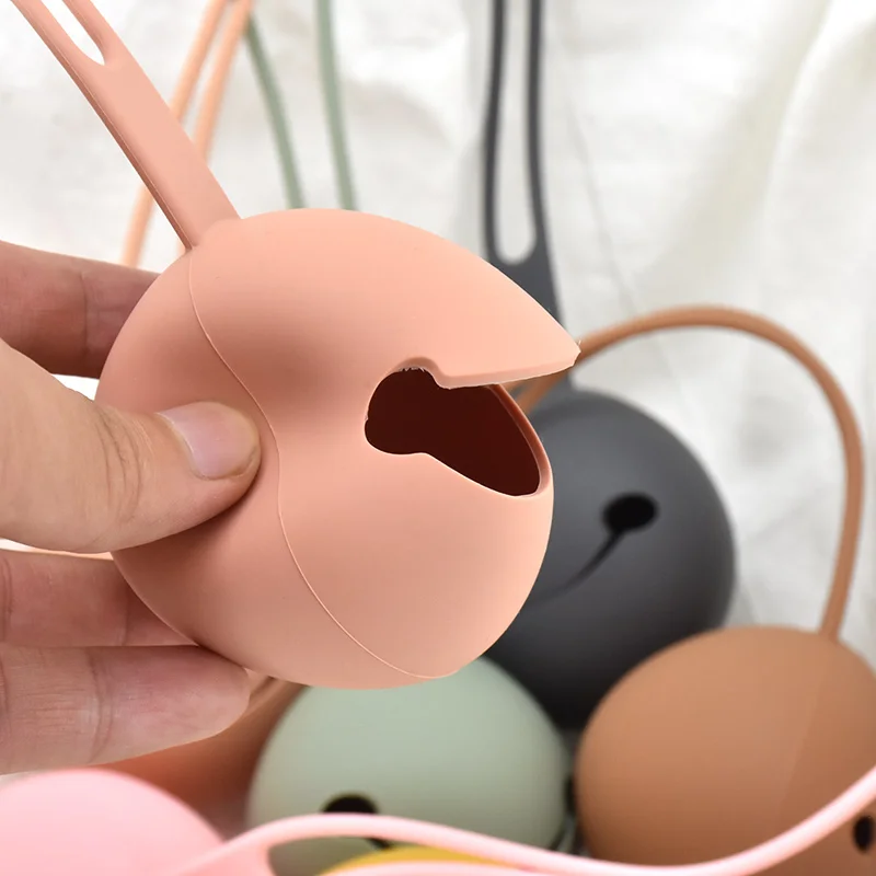 Silicone Nipple For Newborns Personalized Kids Pacifier Holder Portable Food Grade Nipple Case Baby Nursing Accessories pacifier holder