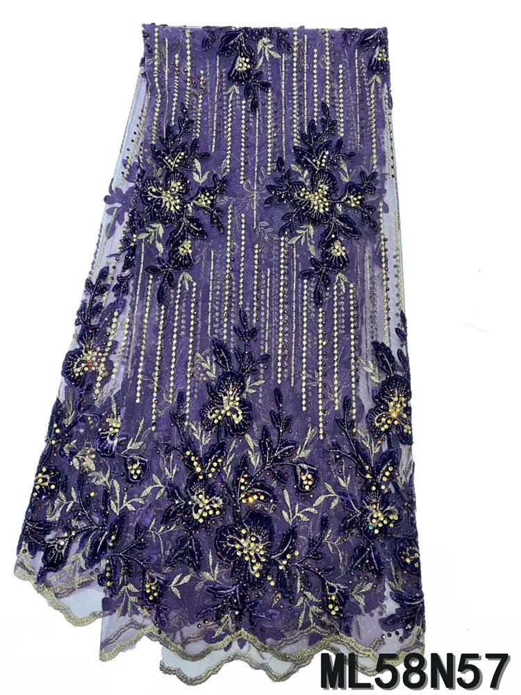 BEAUTIFICAL High quality french embroidery lace fabrics nigerian material tissu ML58N57 | Дом и сад