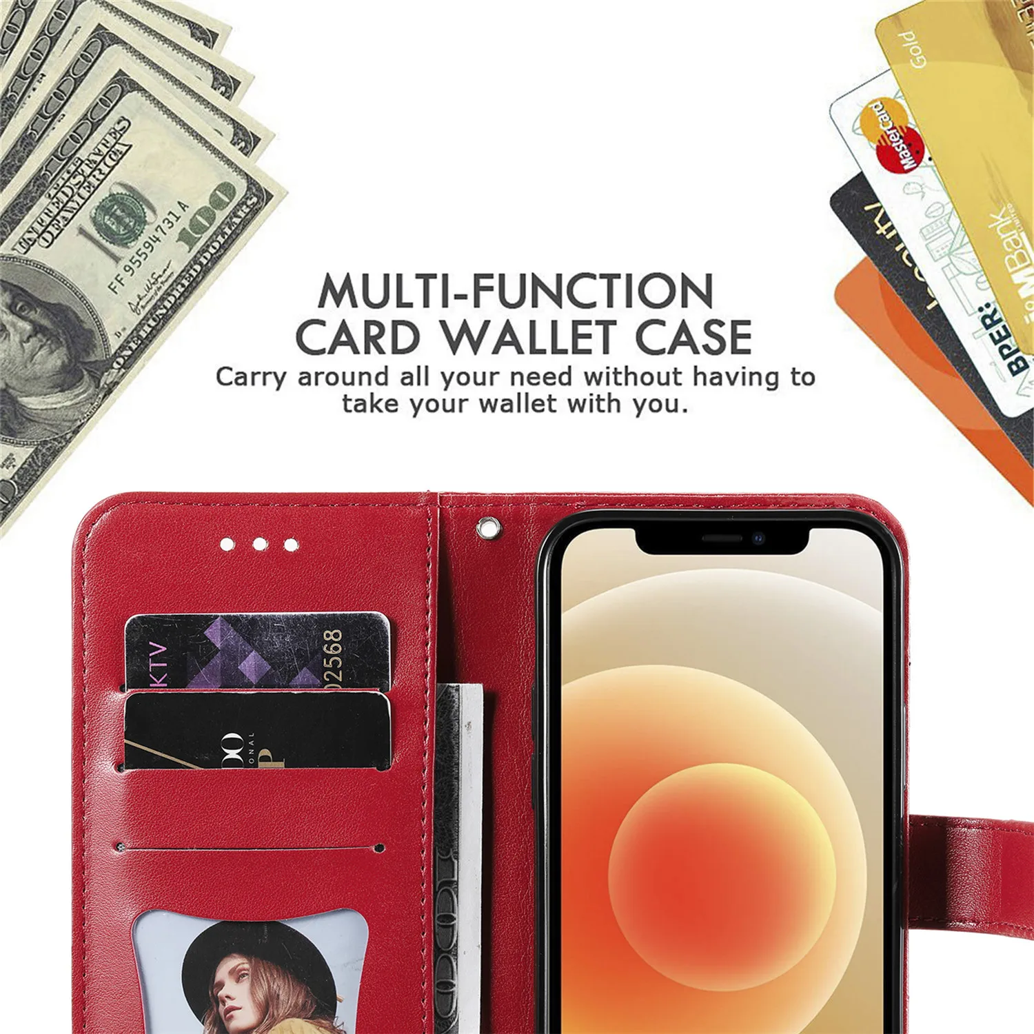 3D Flower Wallet Phone Case For iPhone 11 12 Pro Max 12 Mini XR X XS 7 8 Plus 6 6S SE 2020 Leather Holder Slots Flip Satnd Cover