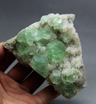 

272g Natural green stepped fluorite mineral specimen stones and crystals healing crystals quartz gemstones free shipping